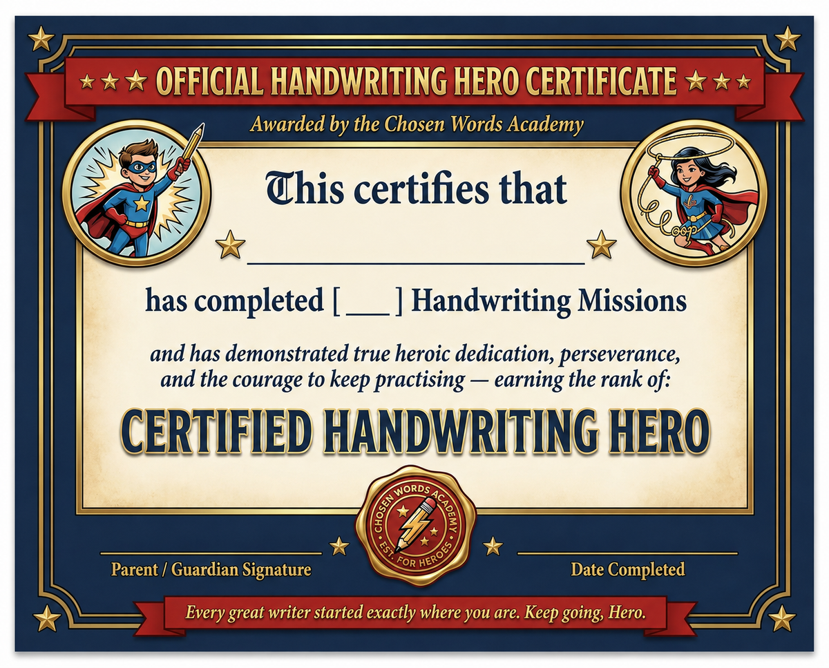 Certificate of Heroic Achievement
